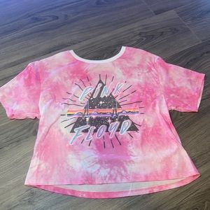 Pink Floyd Pink Tie Dye Graphic T-Shirt Size